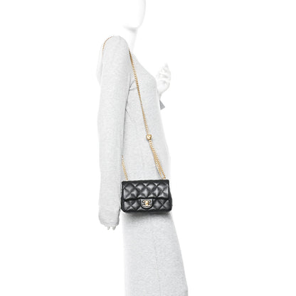 Chanel Caviar Quilted Mini Sweetheart Rectangular Flap Black 2 of 11
