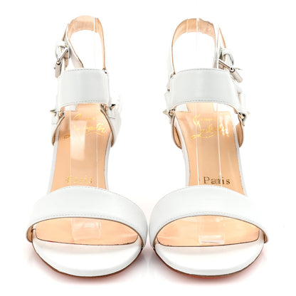 Christian Louboutin Kid Sova Heel 85 Sandals 37.5 White 3 of 9