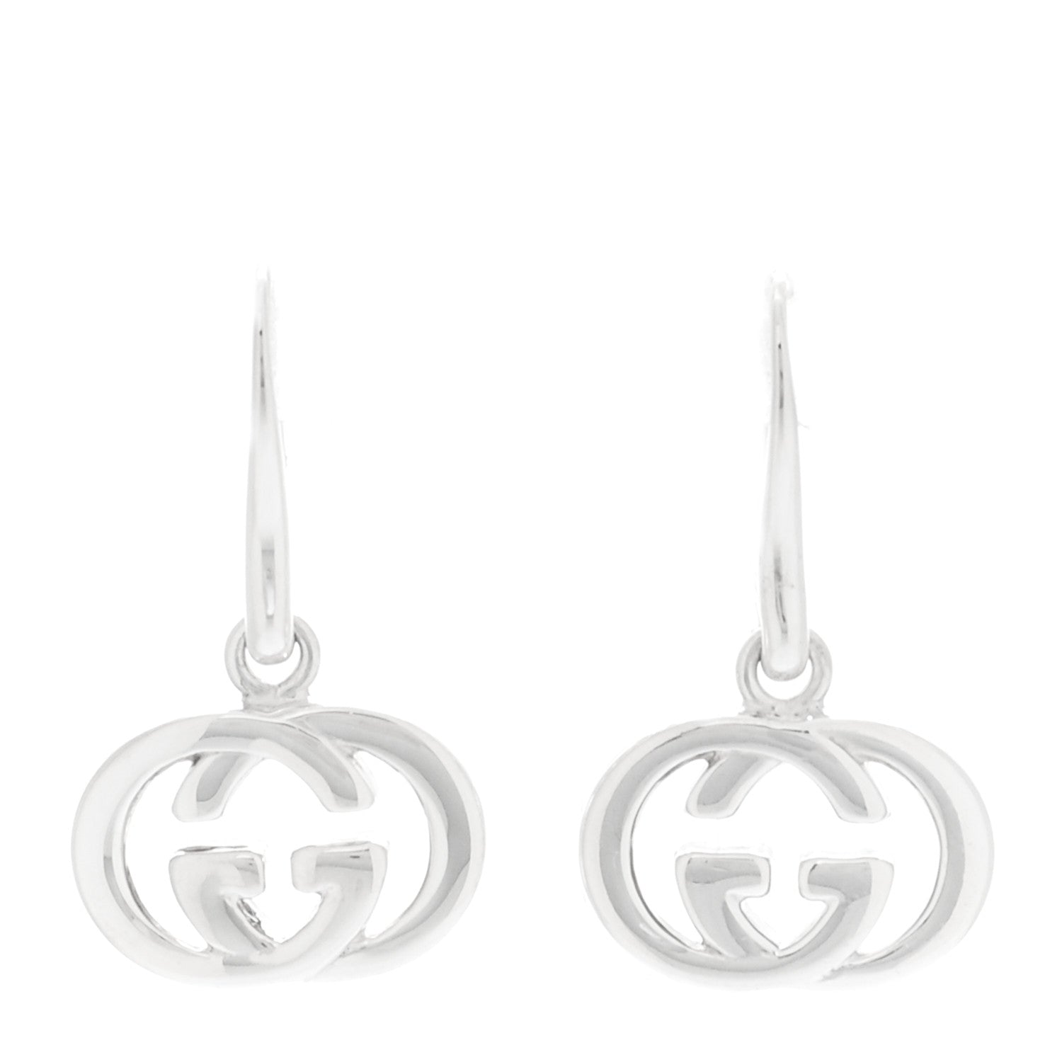 Gucci Sterling Silver Britt Drop Earrings 1 of 5