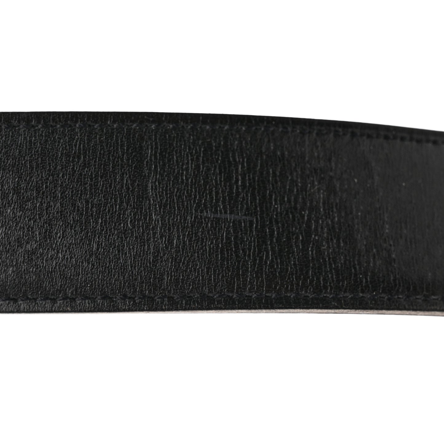Box Courchevel Belt Strap 75 30 Black Noisette