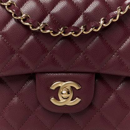 Chanel Caviar Quilted Medium Double Flap Burgundy 9 of 12