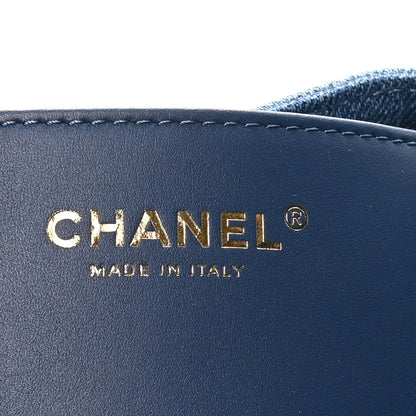 Chanel Washed Denim Quilted Small Chanel 25 Handbag Blue 7 of 11