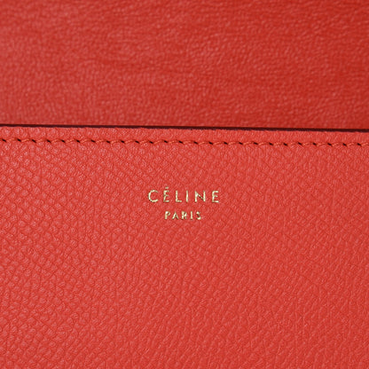 Celine Baby Grained Calfskin Medium Symmetrical Bag Vermillion 10 of 13