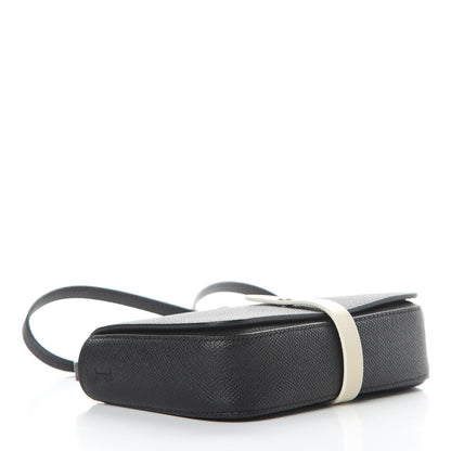 Celine Grained Calfskin Strap Clutch Black 4 of 11
