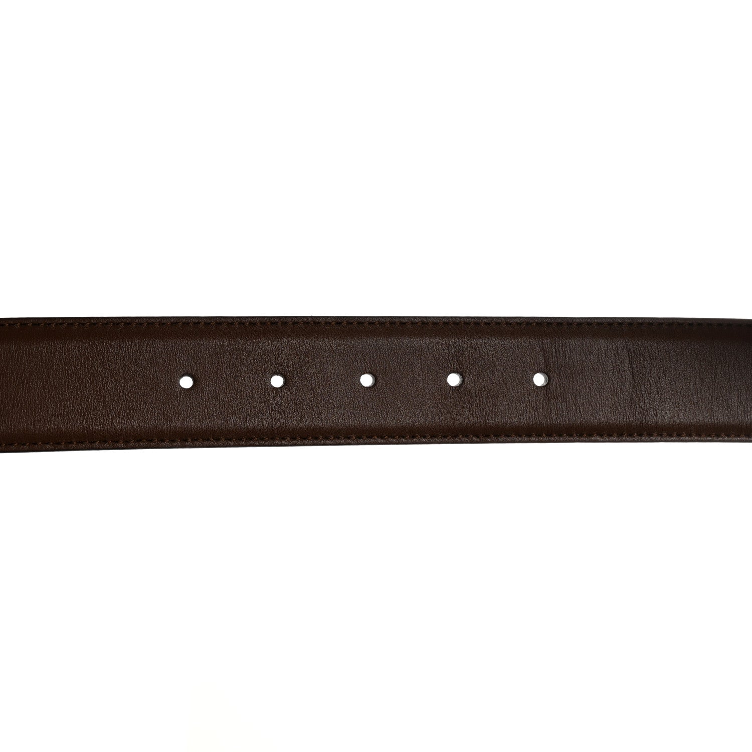 Gucci Calfskin Interlocking G 37mm Belt 85 34 Nut Brown 4 of 6