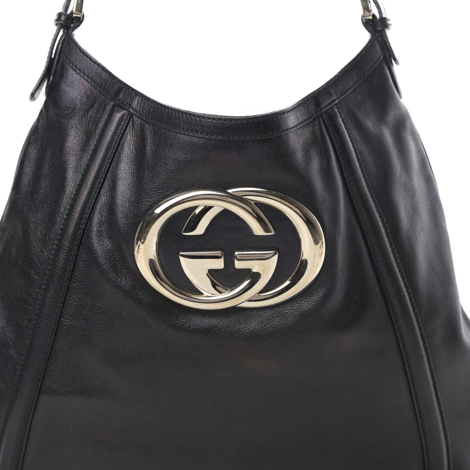 Gucci Calfskin Medium Britt Hobo Black 8 of 12