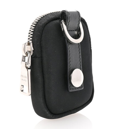 Prada Nylon Triangle Monolith Pouch Black 3 of 6