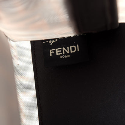 Fendi Mesh Vitello Century FF 1974 Mini Peekaboo Defender Cover Marrone Black Ebano 8 of 10