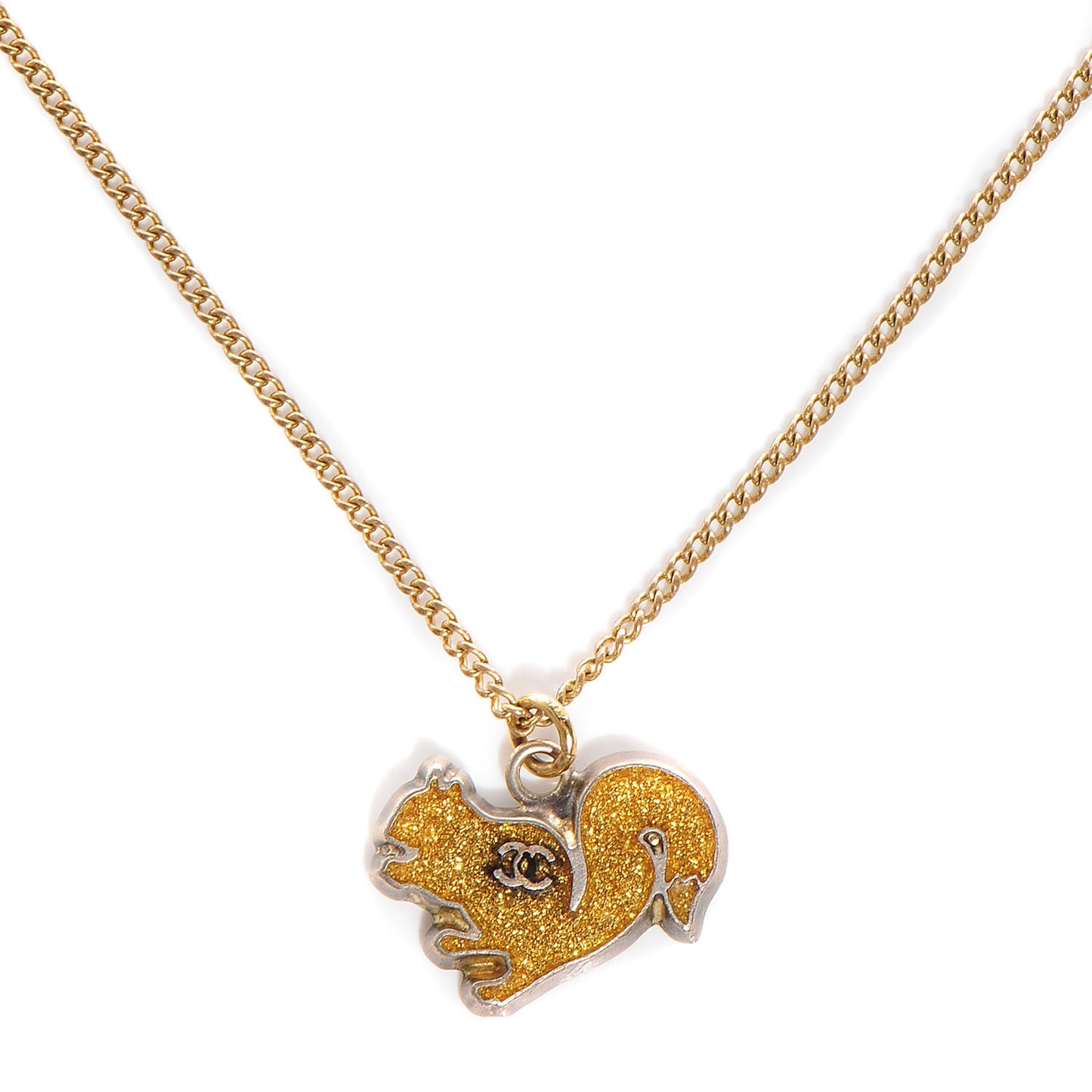 Squirrel CC Necklace Gold