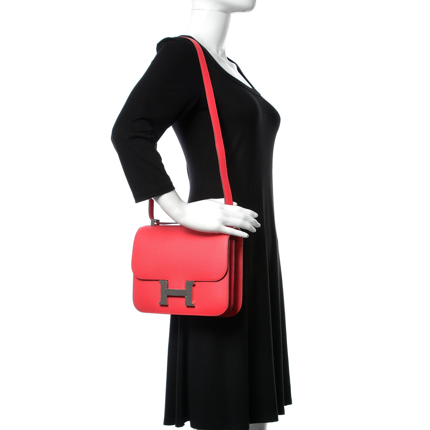 Hermes Epsom Constance 24 Rose Extreme 2 of 24