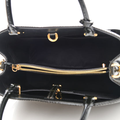 Louis Vuitton Vernis Montaigne MM Black 4 of 9