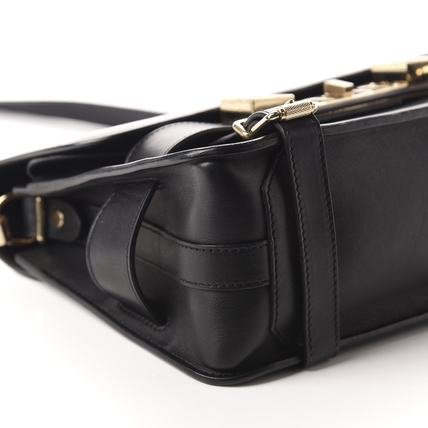 Calfskin PS11 Classic Shoulder Bag Black