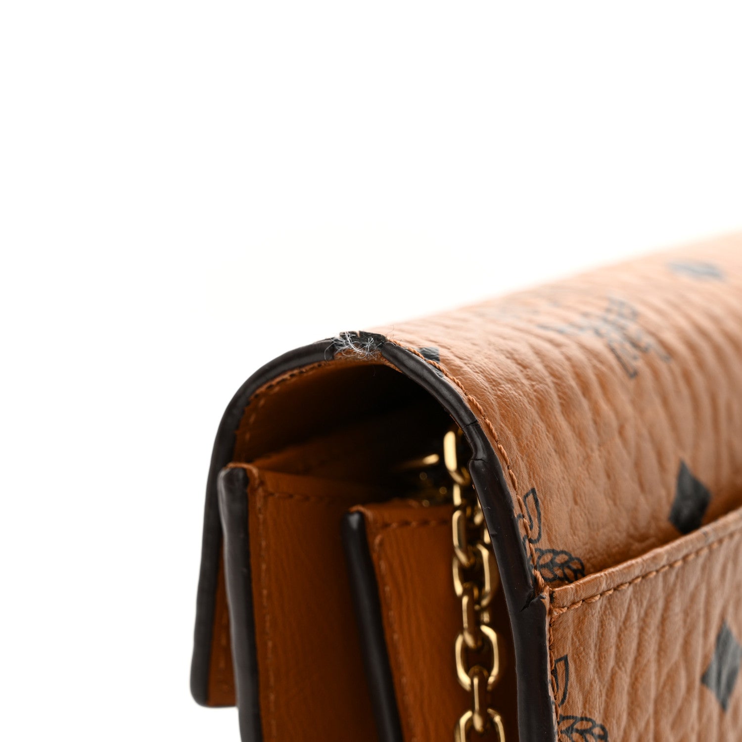 MCM Visetos Medium Patricia Wallet On Chain Cognac 11 of 14