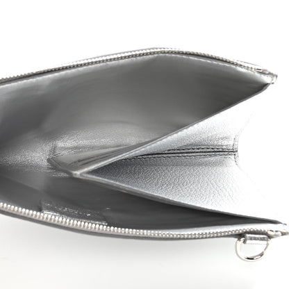 Givenchy Metallic Calfskin Iconic Pouch Crossbody Black Silver 5 of 11