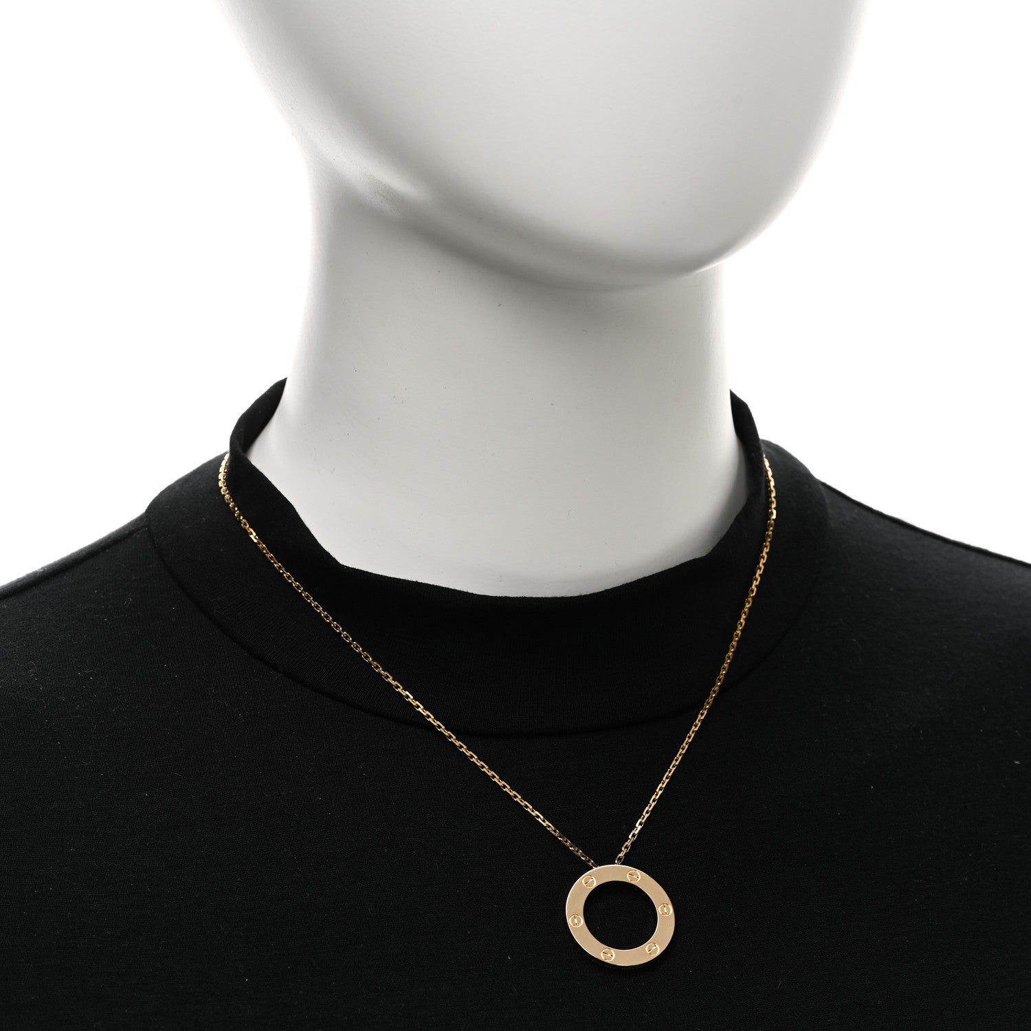 Cartier 18K Yellow Gold LOVE Pendant Necklace 2 of 7