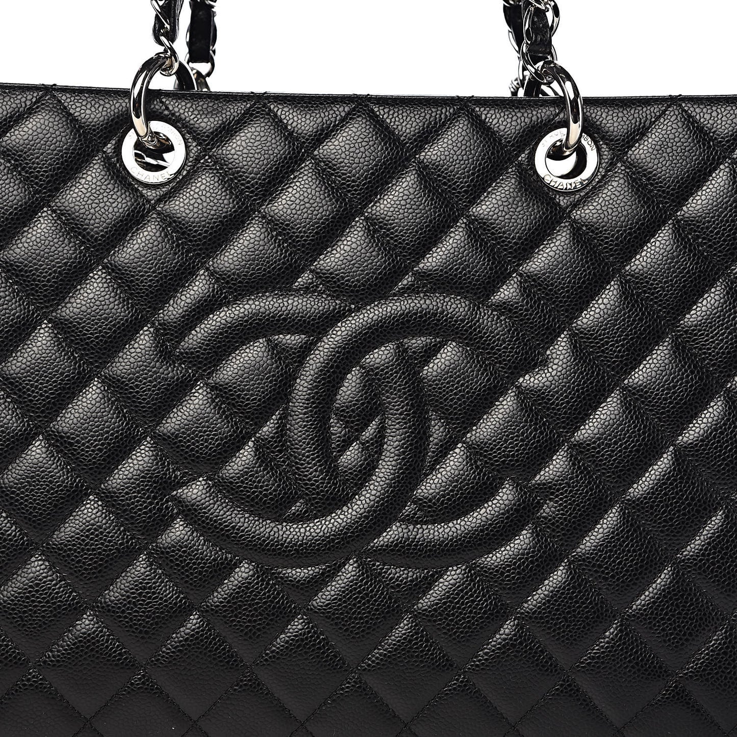 Caviar Quilted XL Grand Shopping Tote GST Black