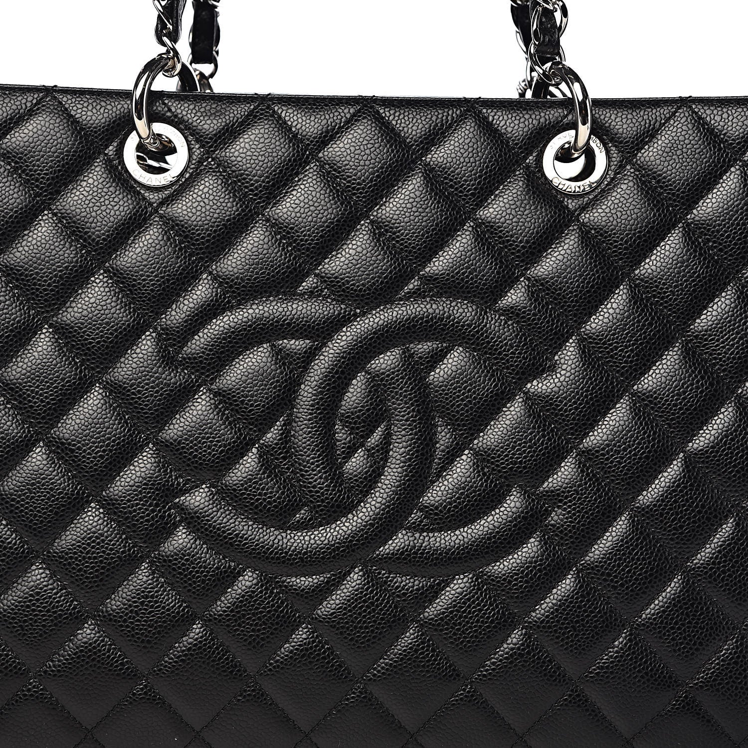 Chanel Caviar Quilted XL Grand Shopping Tote GST Black 10 of 10