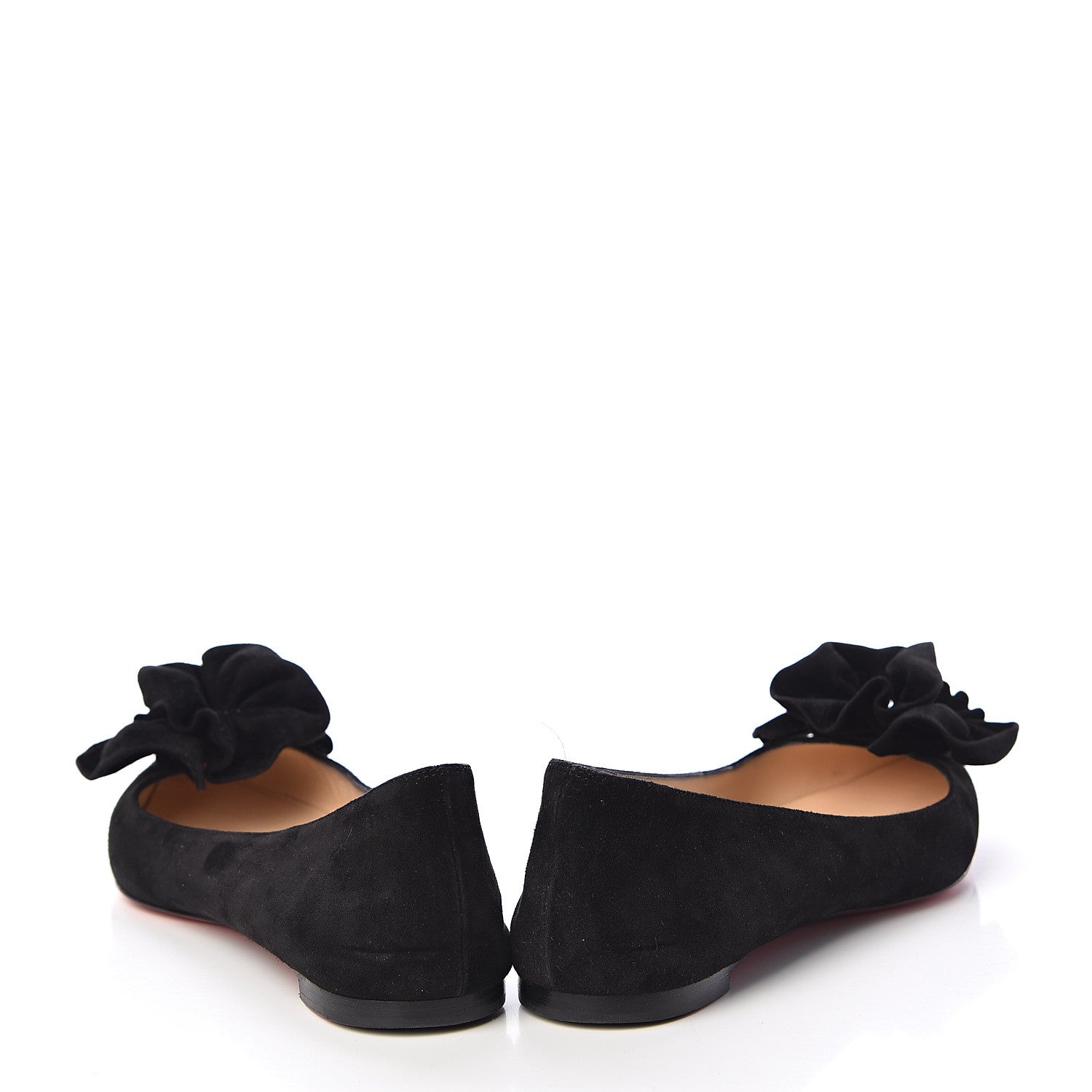 Christian Louboutin Veau Velours Anemosea Flats 38 Black 6 of 14