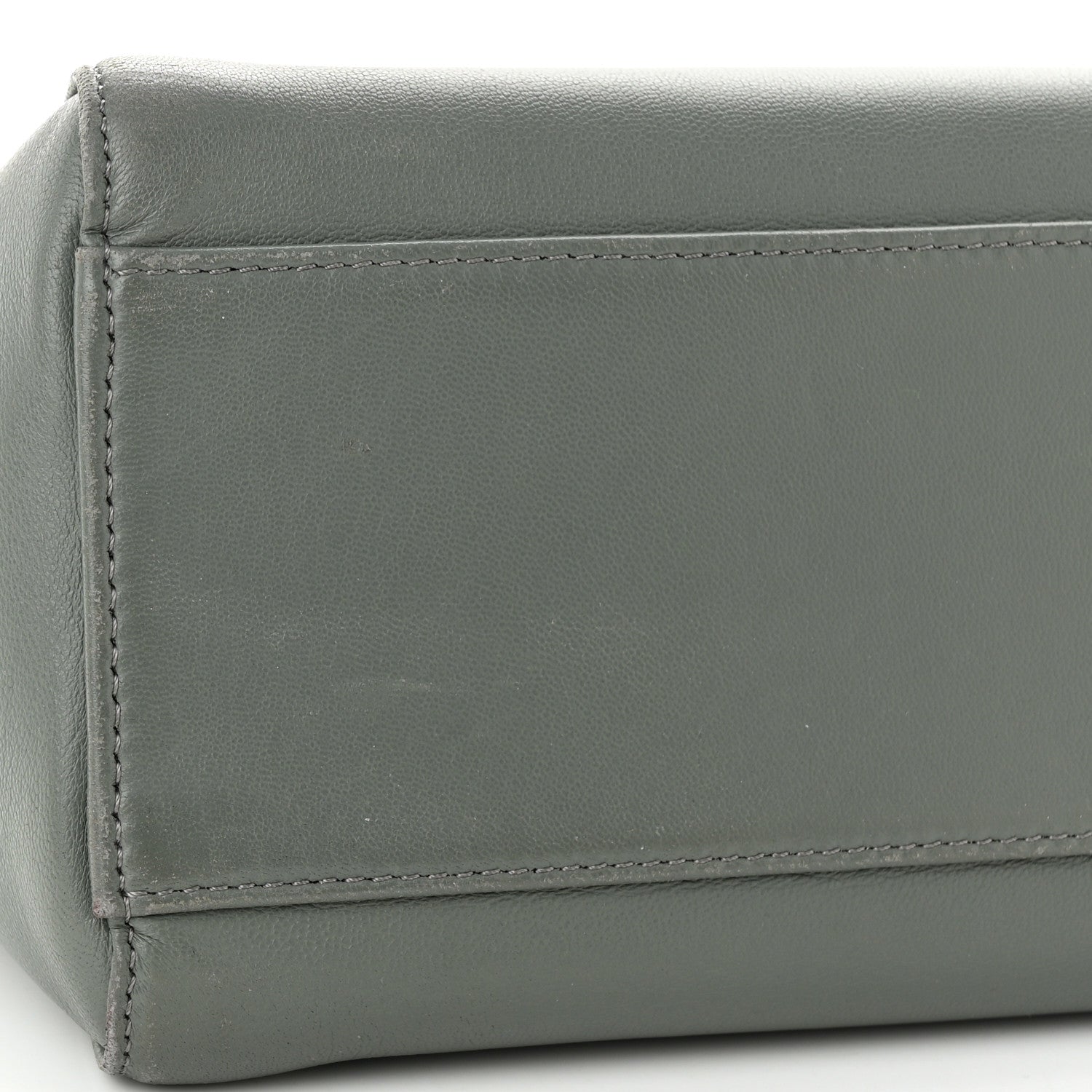 Fendi Nappa Mini Peekaboo Iconic Satchel Fumo 11 of 11