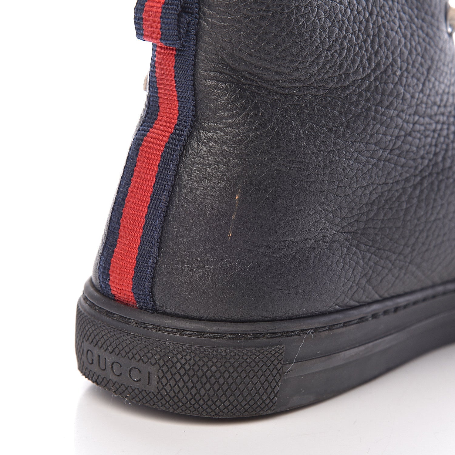 Gucci Calfskin UFO Embroidered Mens Sneakers 7 Black 14 of 14