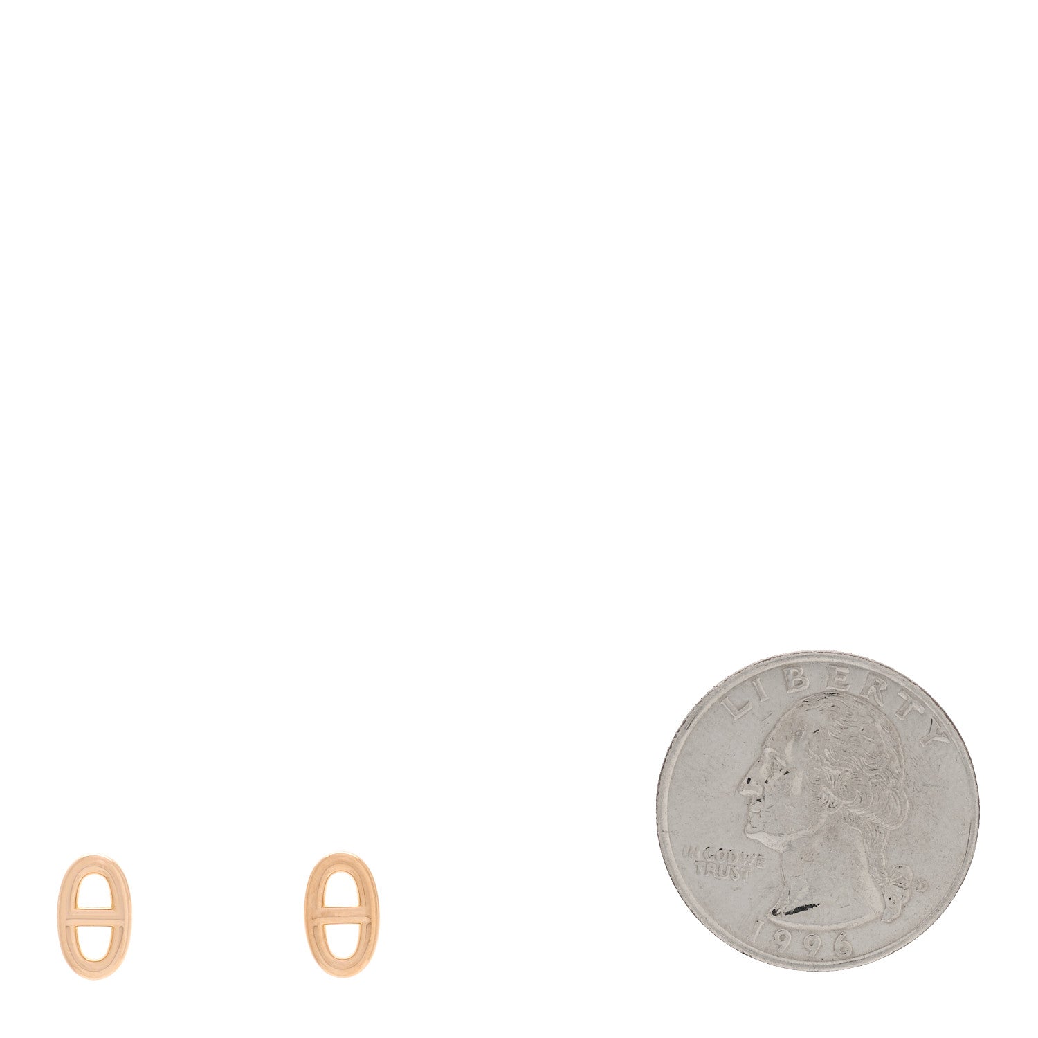 Hermes 18K Rose Gold TPM Farandole Stud Earrings 2 of 5