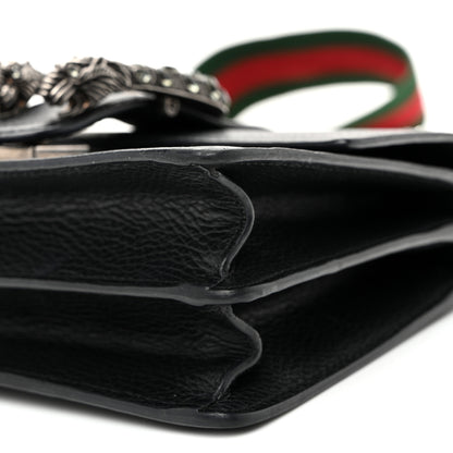 Gucci Dollar Calfskin Crystal Web Mini Dionysus Bamboo Top Handle Bag Black Black Diamond 10 of 12
