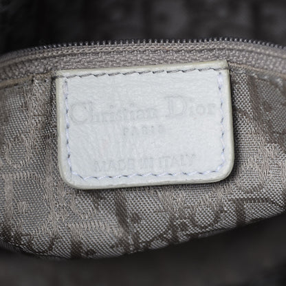 Christian Dior Lambskin Stitched Cannage Drawstring Bag White 6 of 13