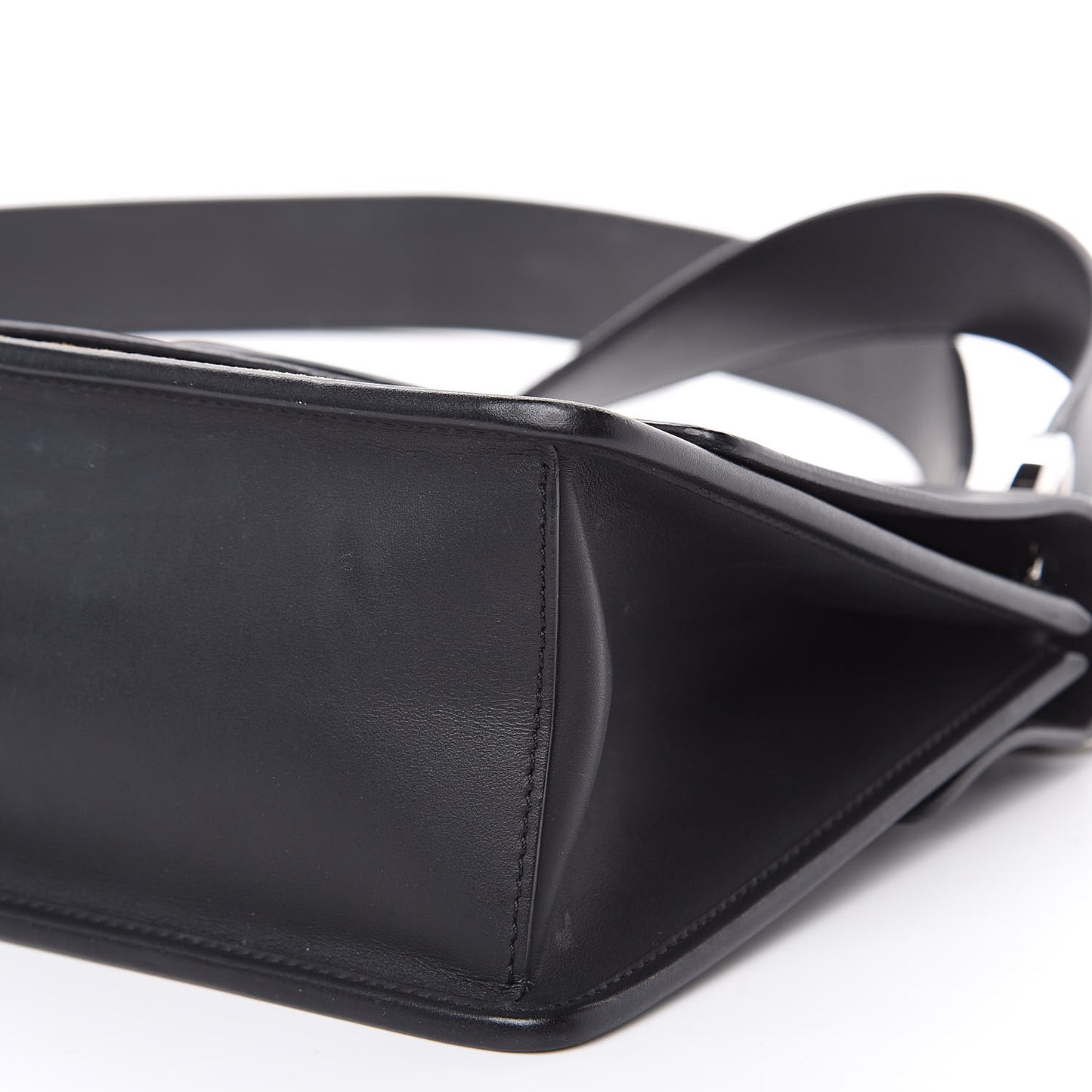 Vitello Century Velvet F is Fendi FF Kan I Shoulder Bag Black Tobacco