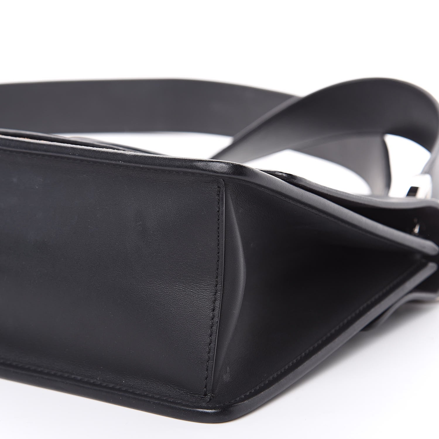 Fendi Vitello Century Velvet F is Fendi FF Kan I Shoulder Bag Black Tobacco 9 of 15