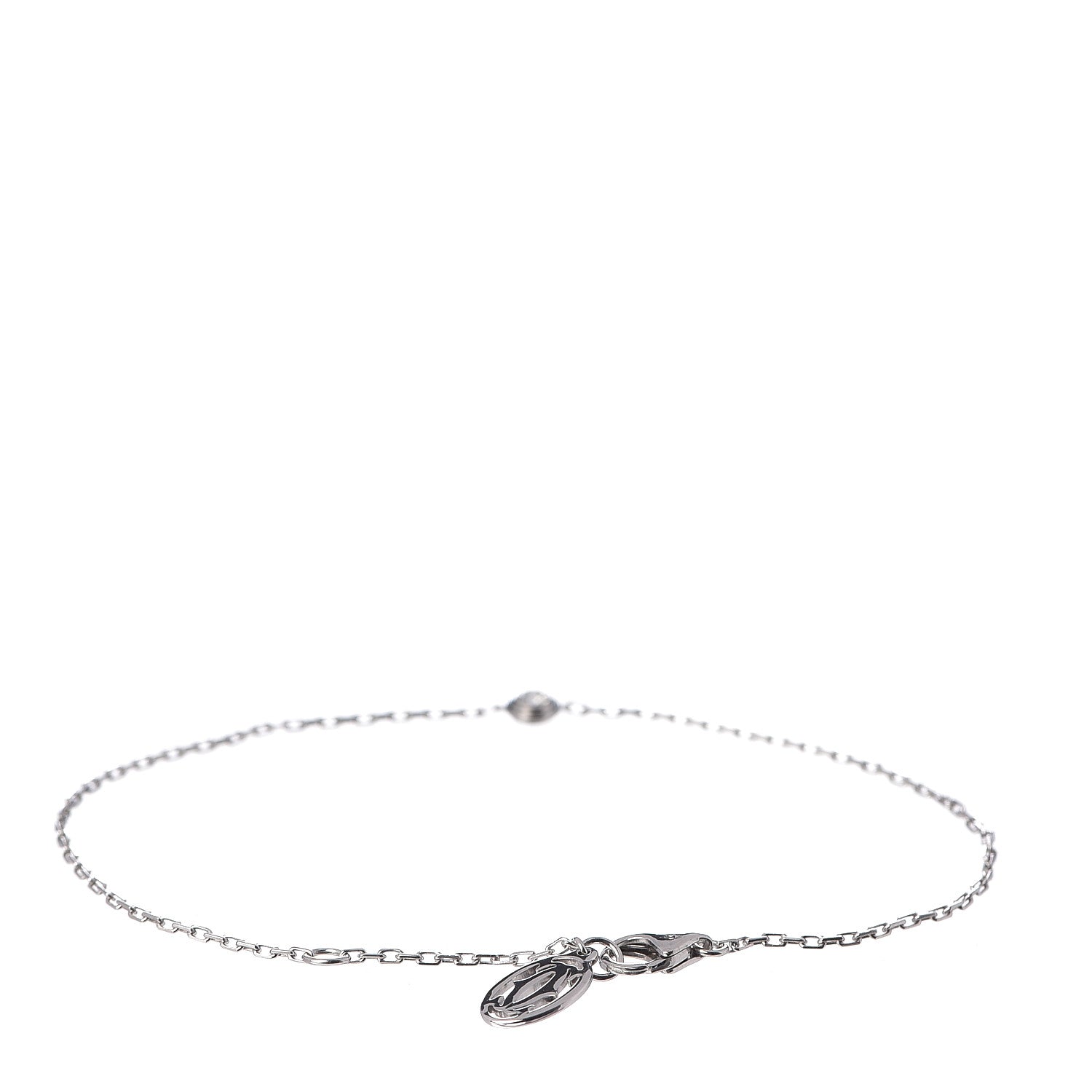 Cartier 18K White Gold Diamond SM D'Amour Bracelet 3 of 4