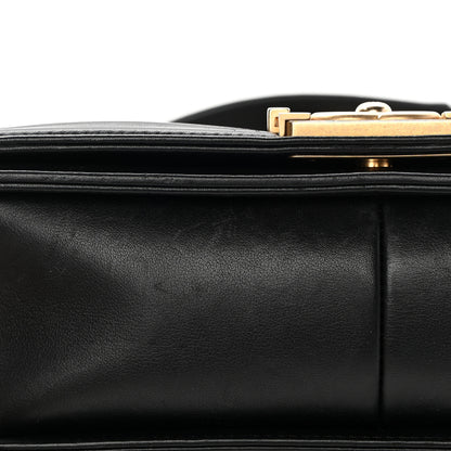 Chanel Lambskin Quilted Medium Boy Flap Black 16 of 19