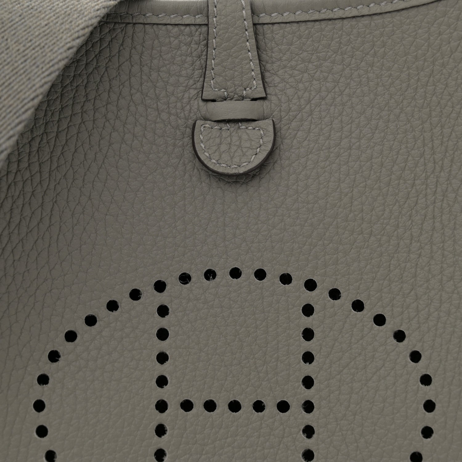 Hermes Taurillon Clemence Evelyne TPM Gris Meyer 8 of 11