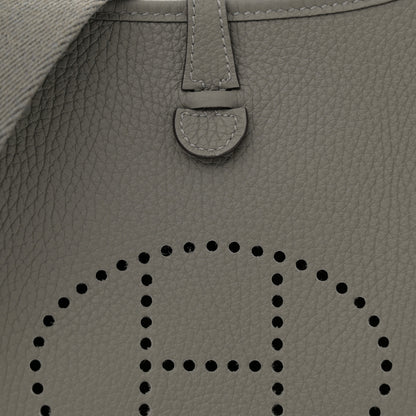 Hermes Taurillon Clemence Evelyne TPM Gris Meyer 8 of 11