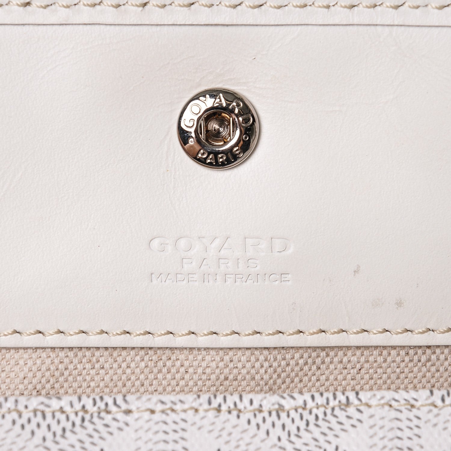 Goyard Goyardine Saint Louis GM White 6 of 9
