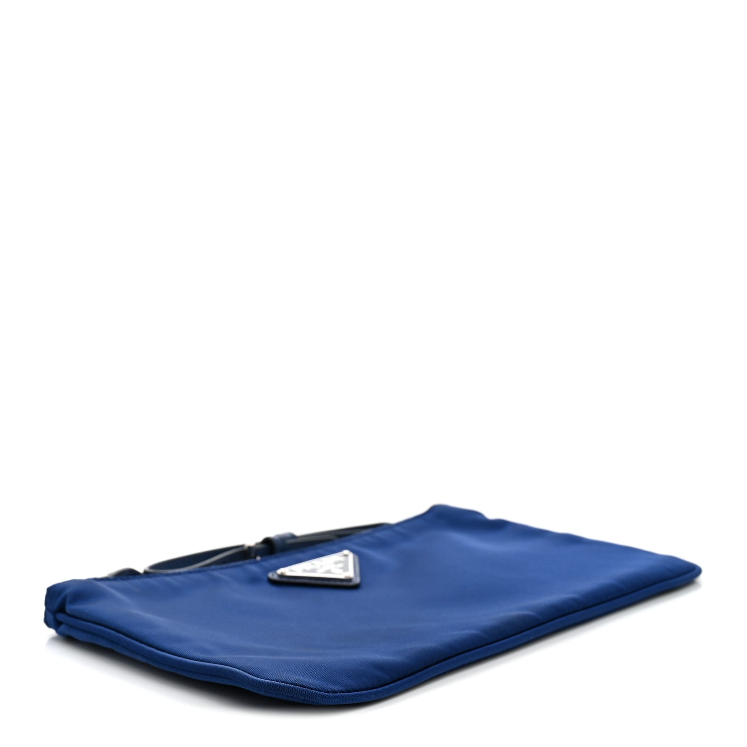 Prada Tessuto Nylon Saffiano Wristlet Bluette 4 of 7