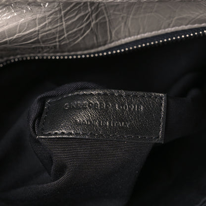 Saint Laurent Crinkled Calfskin Matelasse Monogram Medium Niki Chain Satchel Fog 7 of 11