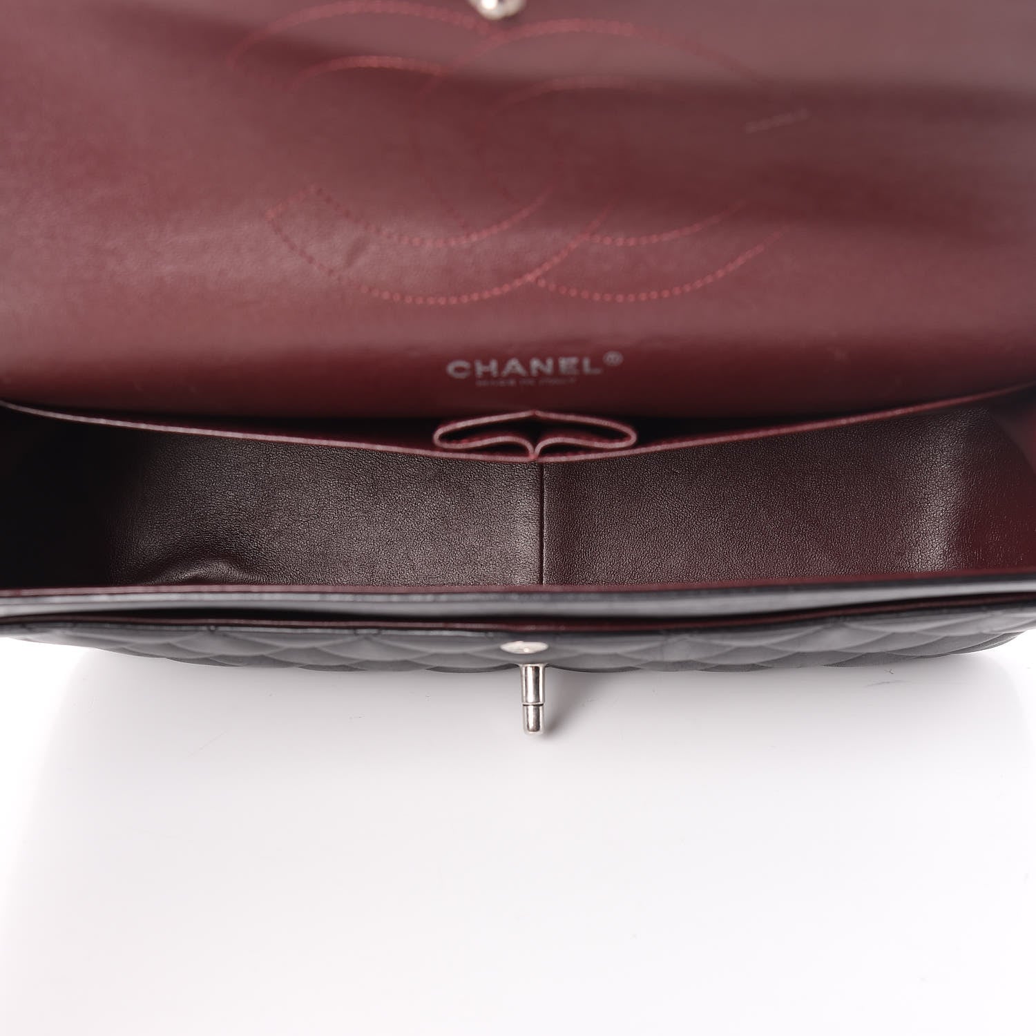Chanel Lambskin Quilted Jumbo Double Flap Black 5 of 16