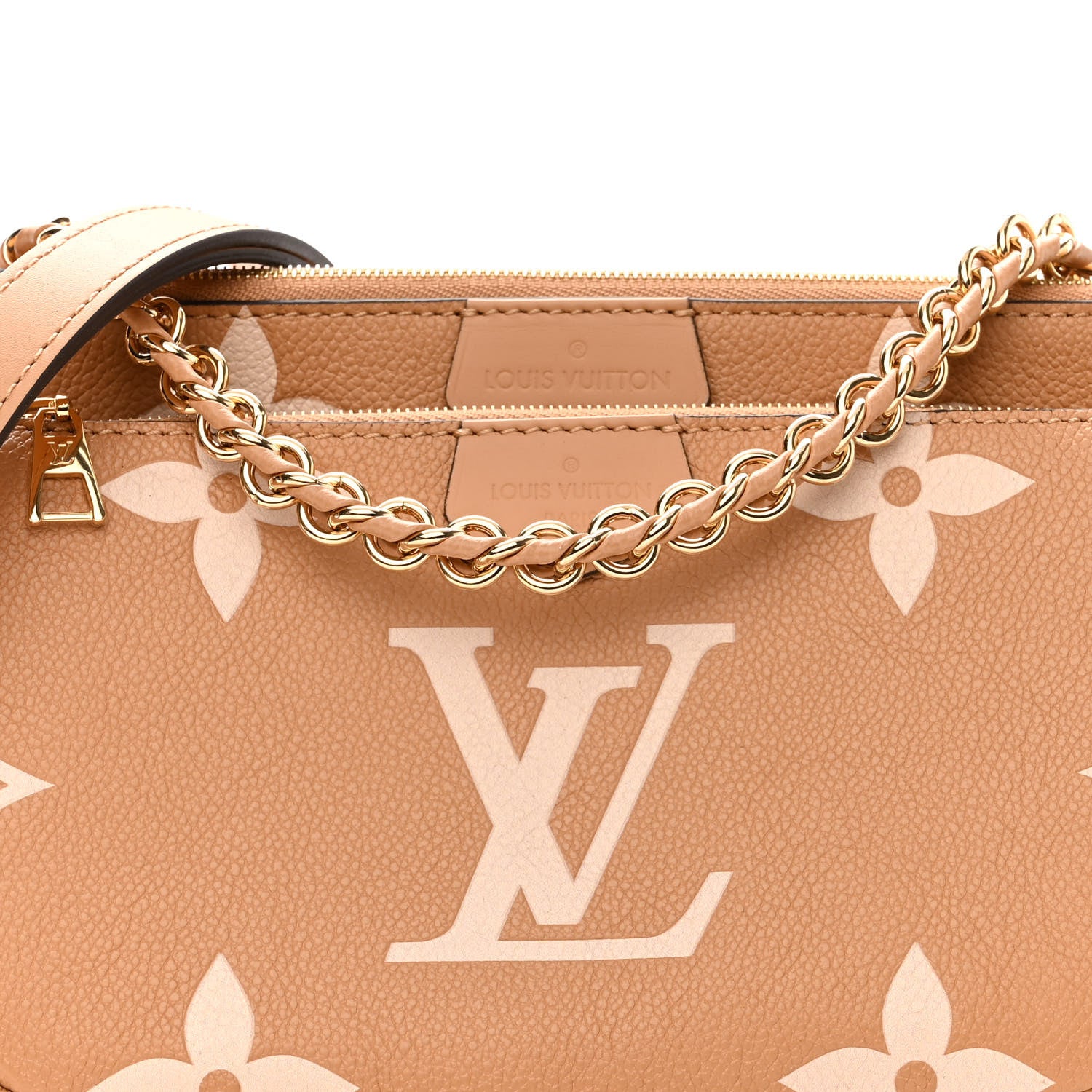 Louis Vuitton Empreinte Monogram Giant Multi Pochette Accessories Arizona Creme 8 of 10
