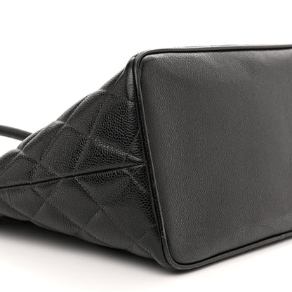 Chanel Caviar Quilted Medallion Tote Black 10 of 12