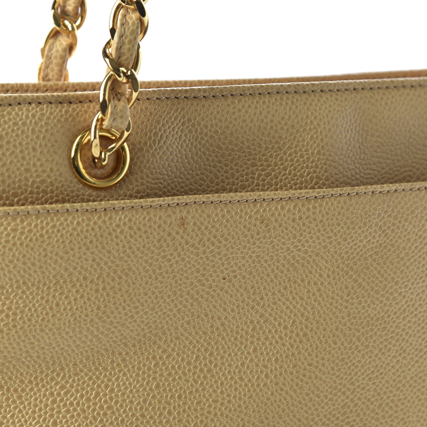 Caviar Shoulder Bag Beige