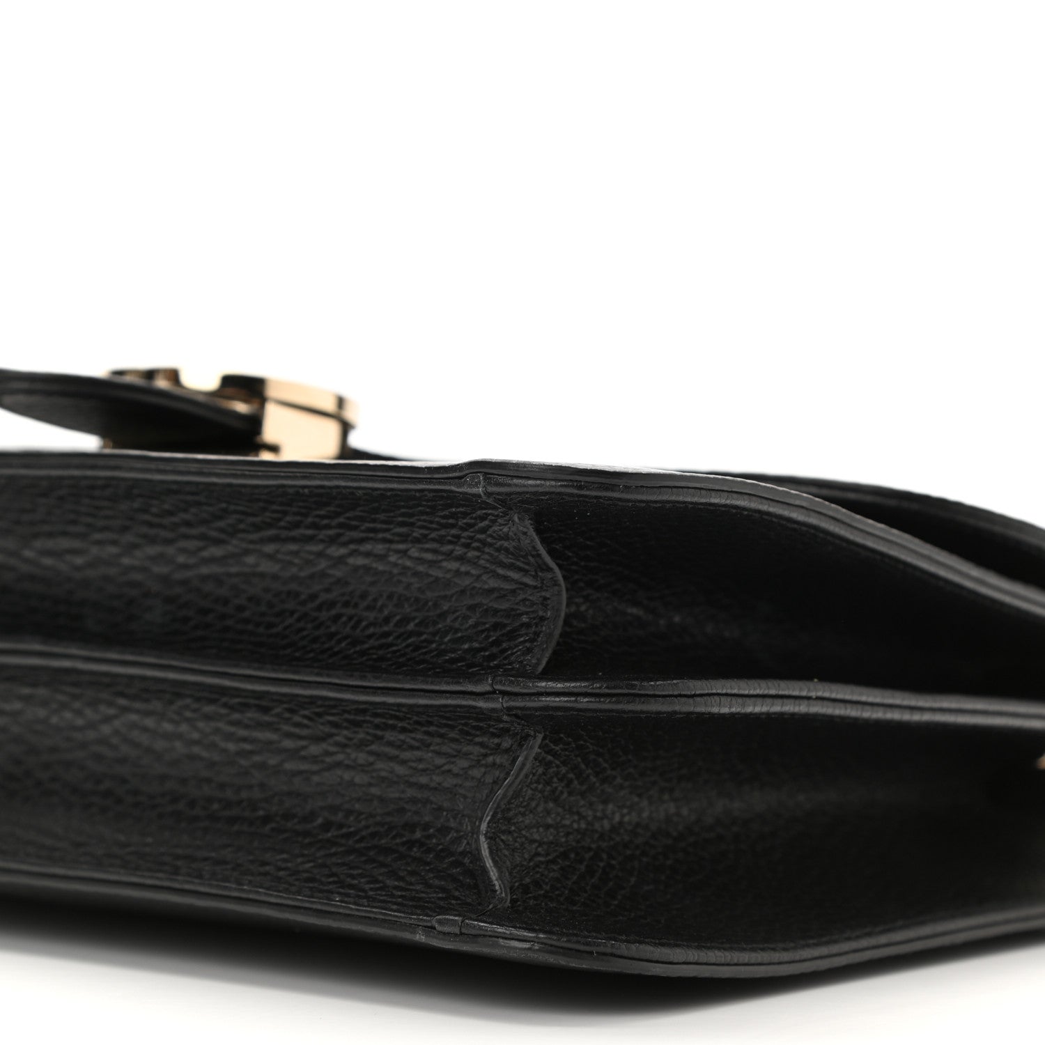Gucci Dollar Calfskin Interlocking G Shoulder Bag Black 10 of 10