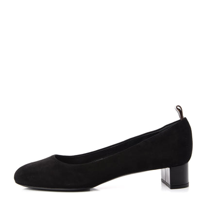 Louis Vuitton Suede Uniformes Pump 38 Black 1 of 9