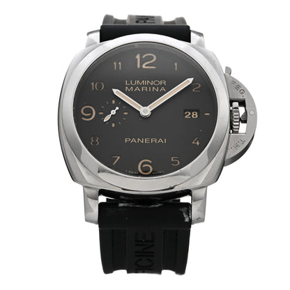Panerai Stainless Steel Rubber 44mm Luminor Marina 1950 Automatic Watch Black PAM00359 1 of 5
