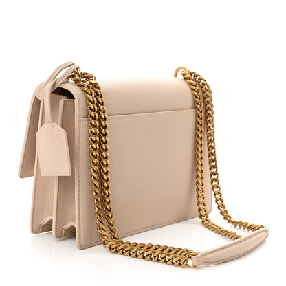 Saint Laurent Grained Calfskin Medium Monogram Sunset Crema Soft 3 of 10