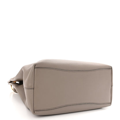 Prada Vitello Phenix Logo Hobo Argilla 4 of 10
