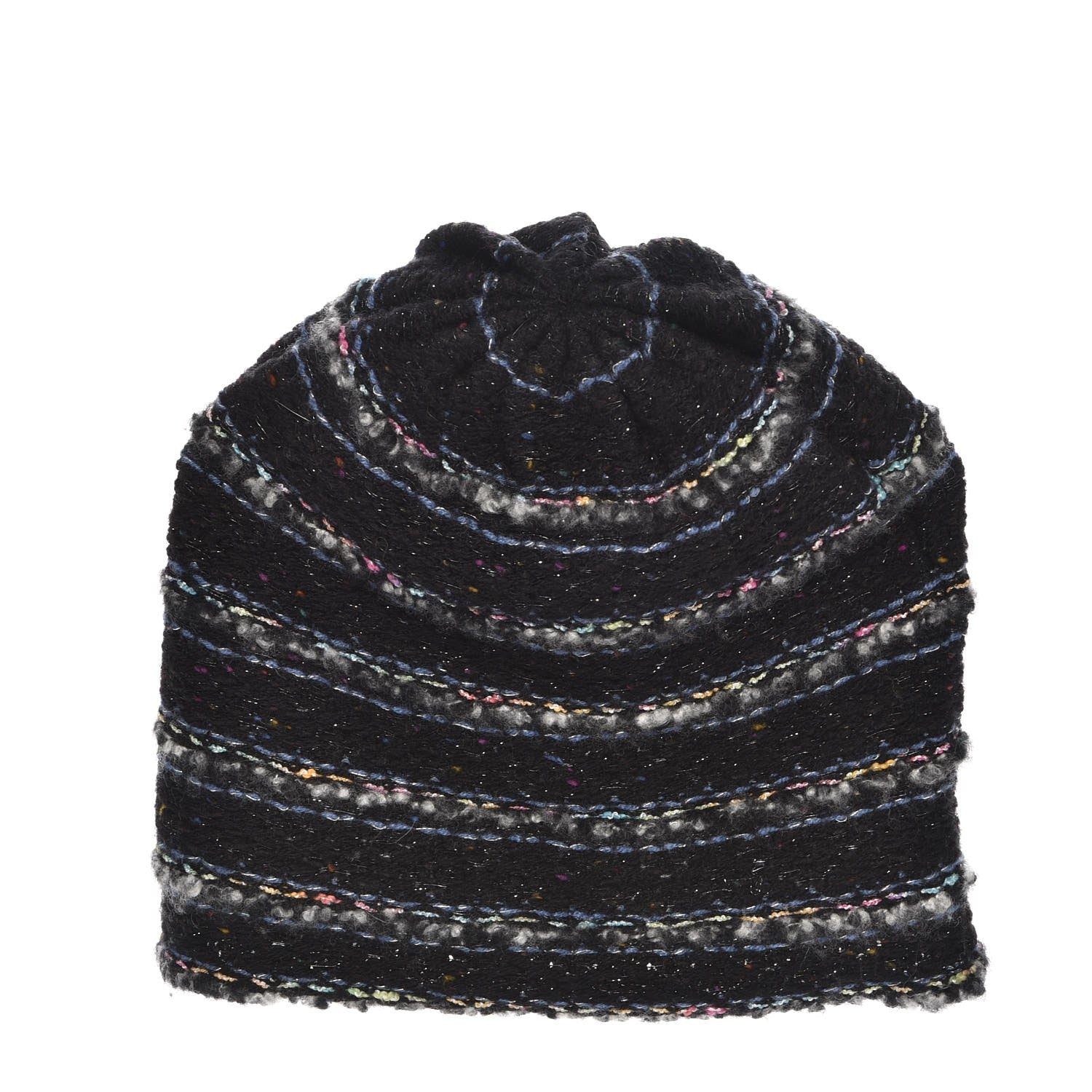 Chanel Wool Beanie Hat Black 3 of 5