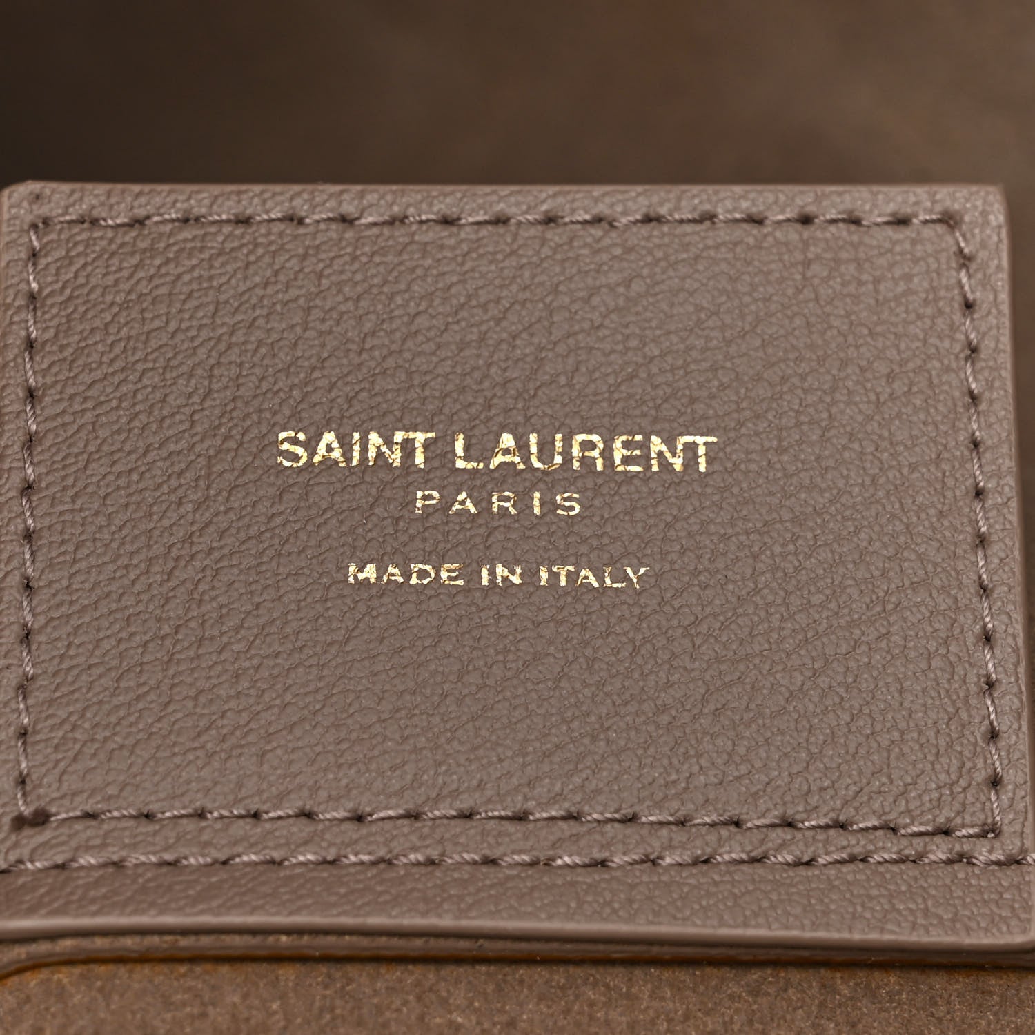 Saint Laurent Calfskin Large Shopping Tote Oyster Gray 8 of 12