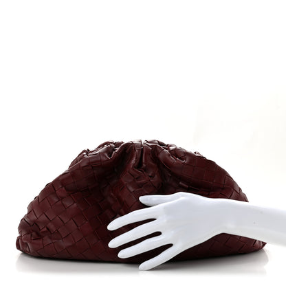 Bottega Veneta Nappa Maxi Intrecciato The Pouch Oversized Clutch Bordeaux 2 of 10
