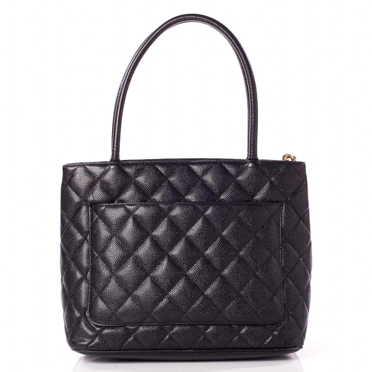 Caviar Medallion Tote Black