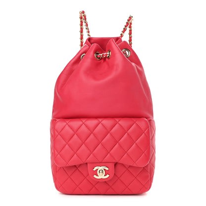 Chanel Lambskin Quilted Small In Seoul Backpack Red 1 of 9